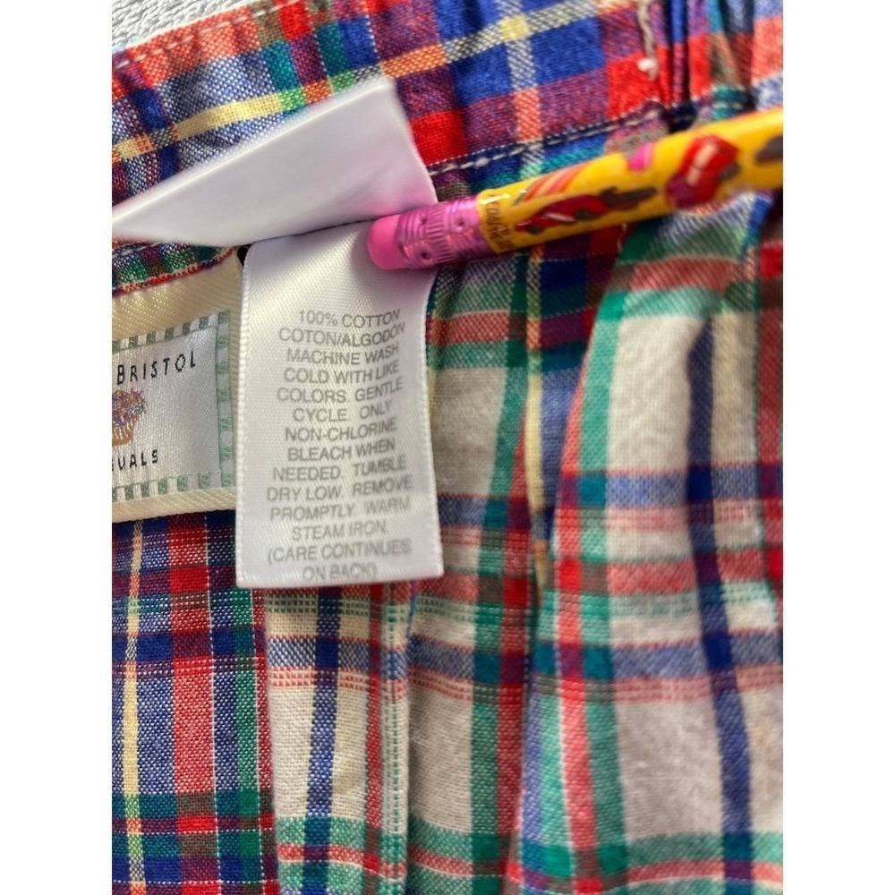 Vintage 80s Susan Bristol Plaid Maxi Skirt 10 Multi Color Wrap Grandma Modest - Picture 5 of 10